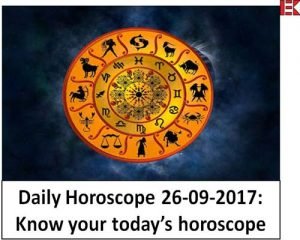 Read more about the article Daily Horoscope 26-09-2017: Know your today’s horoscope